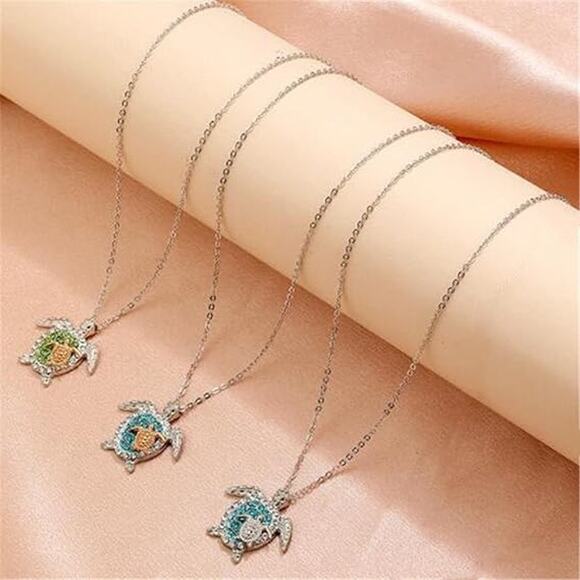 💣Stunning Sea Turtles Pendant Necklace Creative Jewelry Gift | Golden Baby - Picture 8 of 11